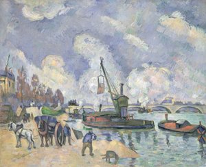 Quai de Bercy, París, 1873-75 de Paul Cézanne
